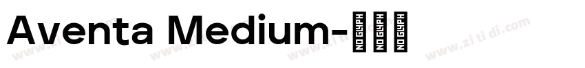 Aventa Medium字体转换